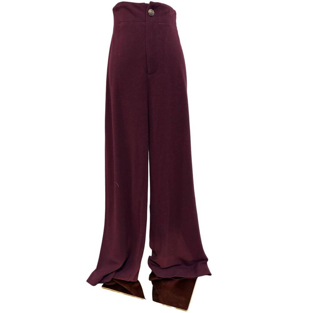 NEW IN FEBRUARY women's dressier wide leg pants in burgundy